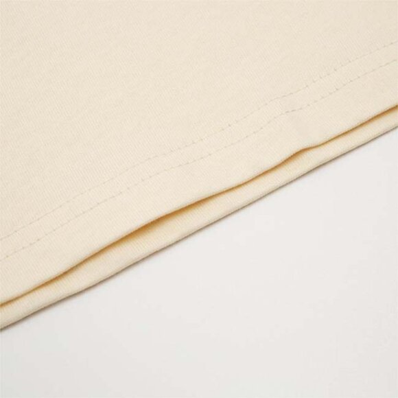 Ami Paris Chest Logo Cotton T-Shirt Cream - Picture 9 of 9